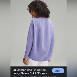 Lululemon Purple Long-Sleeve Shirt